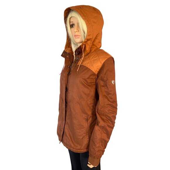 KÜHL CELESTE Sherpa-Lined Feild Jacket Women's Large Mocha Rust NWT MSRP$199 - Picture 12 of 16